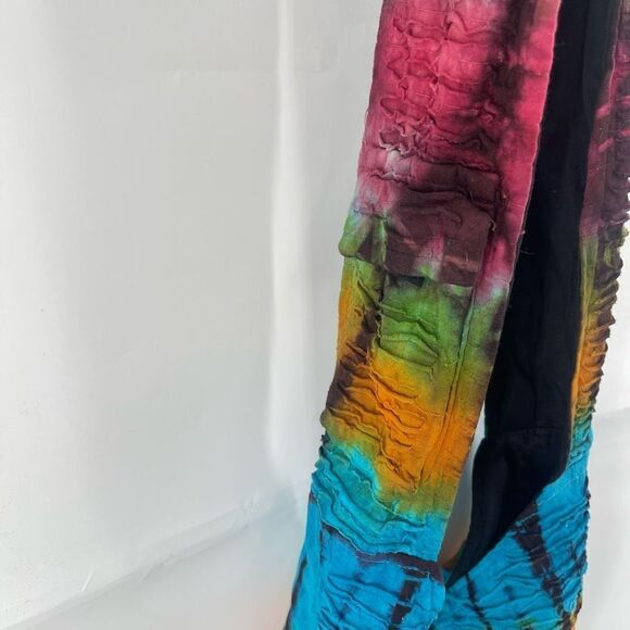 Rising International Women's Sling Shoulder Bag Tie Dye Boho Rainbow Ruffled - Picture 14 of 14